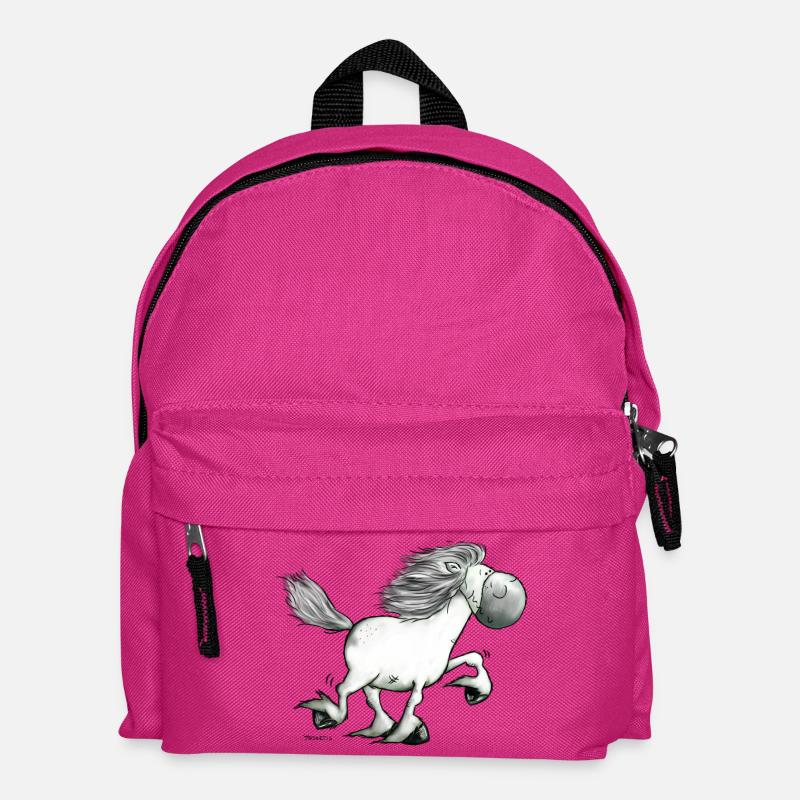 Drolliger Isländer - Islandpferd - Isi - Kinder Rucksack - Fuchsia