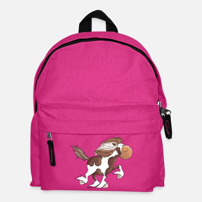 Lustiger Isländer - Islandpferd - Isi - Kinder Rucksack - Fuchsia