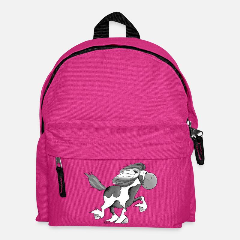 Lustiger Isländer - Islandpferd - Isi - Kinder Rucksack - Fuchsia