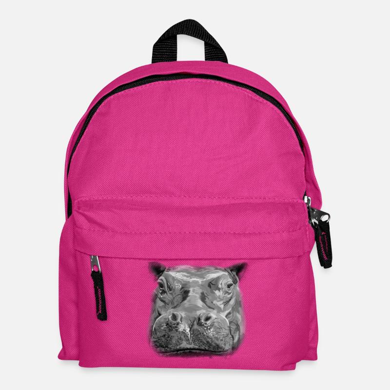 hippo - Kids' Backpack - fuchsia