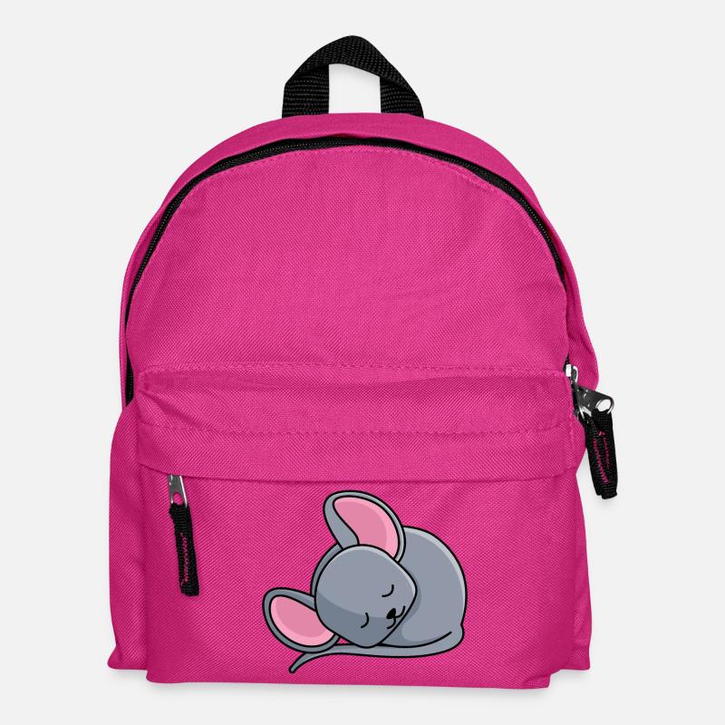 Schlafendes Mäuschen - Kinder Rucksack - Fuchsia