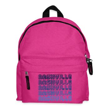 Nashville Retro Gradient - Kids' Backpack - fuchsia - Front