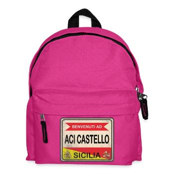 t-shirt Aci Castello signe de bienvenue - Sac à dos Enfant - fuchsia - Devant