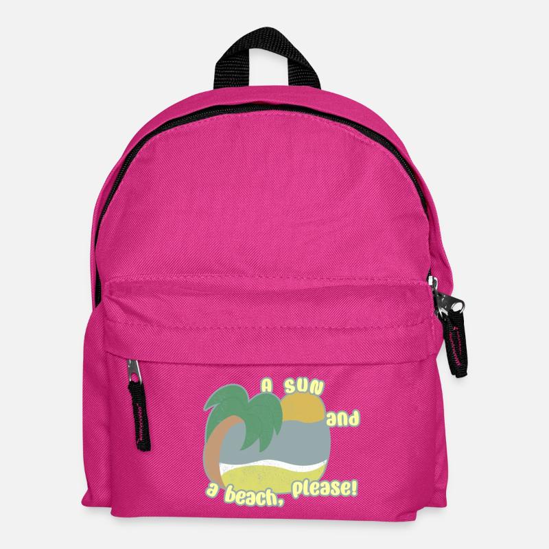 Soleil et plage - Sac à dos Enfant - fuchsia