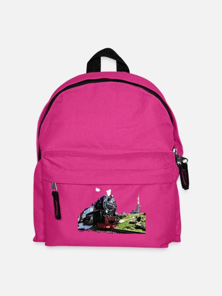 Dampflok am Brocken im Harz - Kinder Rucksack - Fuchsia
