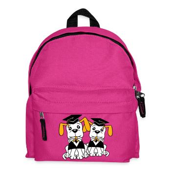 Dogs School Graduation Certificate Gymnasium College Abi - Kids' Backpack - fuchsia - Front
