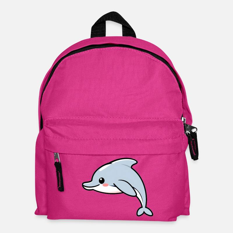 Delfin - Kinder Rucksack - Fuchsia