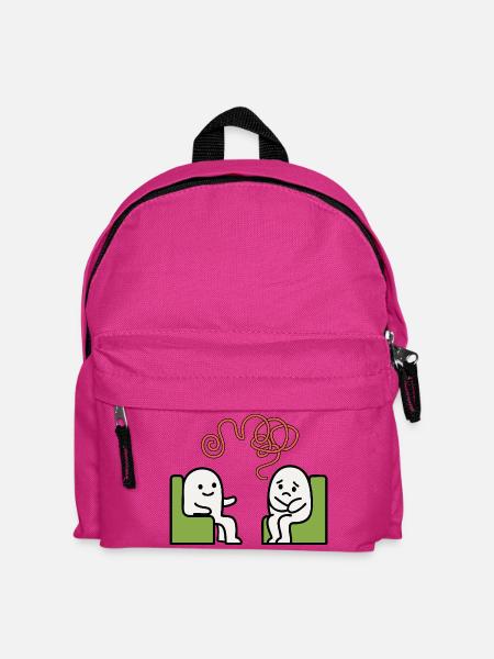 Psychotherapie – Psyche Illustration - Kinder Rucksack - Fuchsia