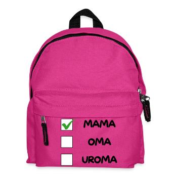 MAMA Checklist - Kids' Backpack - fuchsia - Front