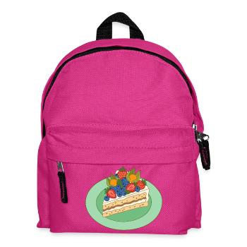 Fruchtige Tortenpracht - Kinder Rucksack - Fuchsia - Vorne