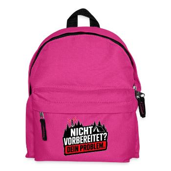 Nicht vorbereitet Survival Prepper Humor - Kinder Rucksack - Fuchsia - Vorne