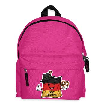 Echt Deutsch Flaggenheld - Kinder Rucksack - Fuchsia - Vorne