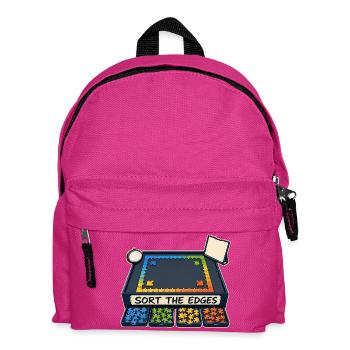 SORT THE EDGES - Kinder Rucksack - Fuchsia - Vorne