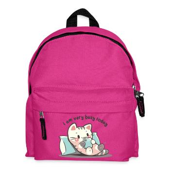 Ich bin heute sehr beschäftigt - Kinder Rucksack - Fuchsia - Vorne