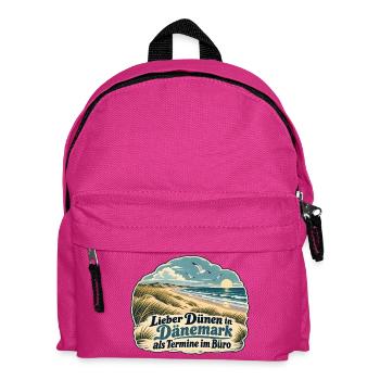 Lieber Dünen in Dänemark - Kinder Rucksack - Fuchsia - Vorne