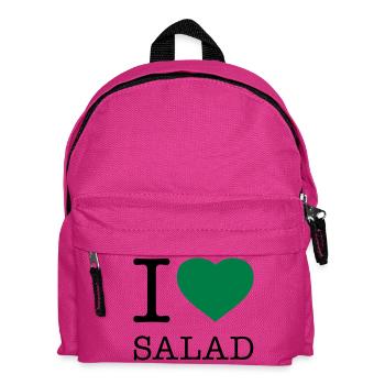 I LOVE SALAD Salat - Kids' Backpack - fuchsia - Front