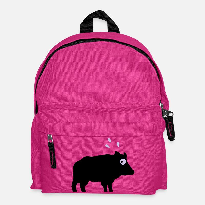 Angstschwitzendes Wildschwein - Kinder Rucksack - Fuchsia