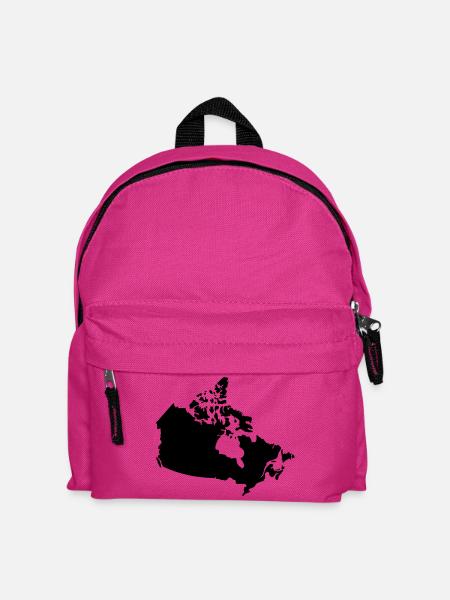 Kanada Canada Karte - Kinder Rucksack - Fuchsia