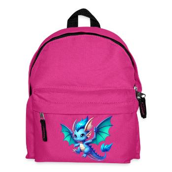 Drache - Kinder Rucksack - Fuchsia - Vorne