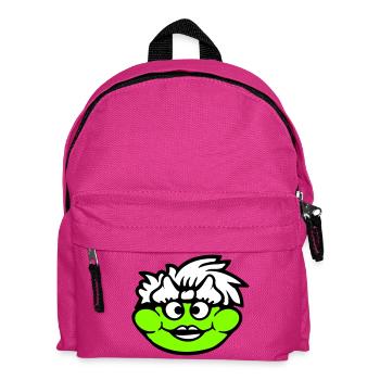Frosch Frau Hübsch Kröte Lustig Weiblich Mädchen - Kinder Rucksack - Fuchsia - Vorne