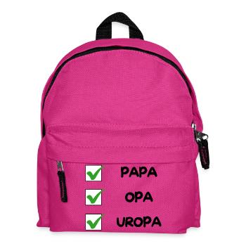 UROPA Checklist - Kids' Backpack - fuchsia - Front