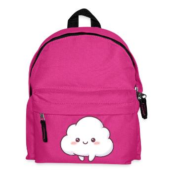 Cuddly Cloud Kawaii Cartoon - Kids' Backpack - fuchsia - Front