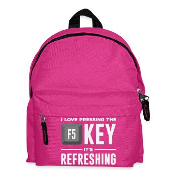 F5 Taste Programmierer - Kinder Rucksack - Fuchsia - Vorne