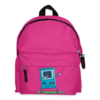 Blauer Gamecontroller - Kinder Rucksack - Fuchsia - Vorne