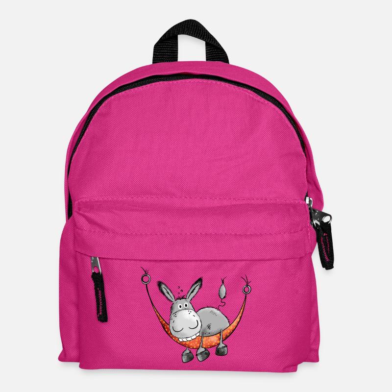 Der Esel hängt ab - Kinder Rucksack - Fuchsia