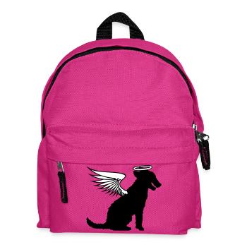 Dog Angel Halo Wings Heaven Angel - Kids' Backpack - fuchsia - Front