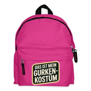 Cucumber This Is My Cucumber Costume Carnival Carnival - Kids' Backpack - fuchsia - Front