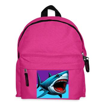 Shark - Kids' Backpack - fuchsia - Front