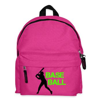 Police Grunge Néon de Baseball - Sac à dos Enfant - fuchsia - Devant