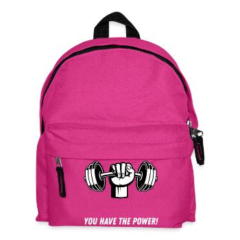 You Have The Power Gym Motivation - Kids' Backpack - fuchsia - Front