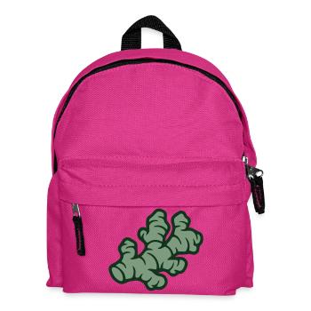 Ingwer Wurzel Grafik - Kinder Rucksack - Fuchsia - Vorne