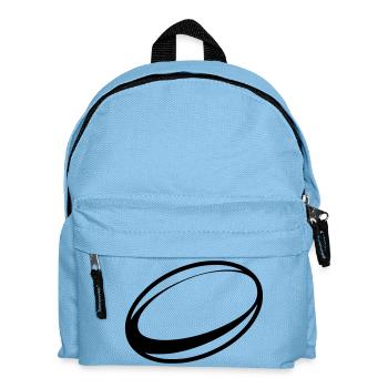 Rugby shirt design rugbyball shirt - Kinder Rucksack - Hellblau - Vorne