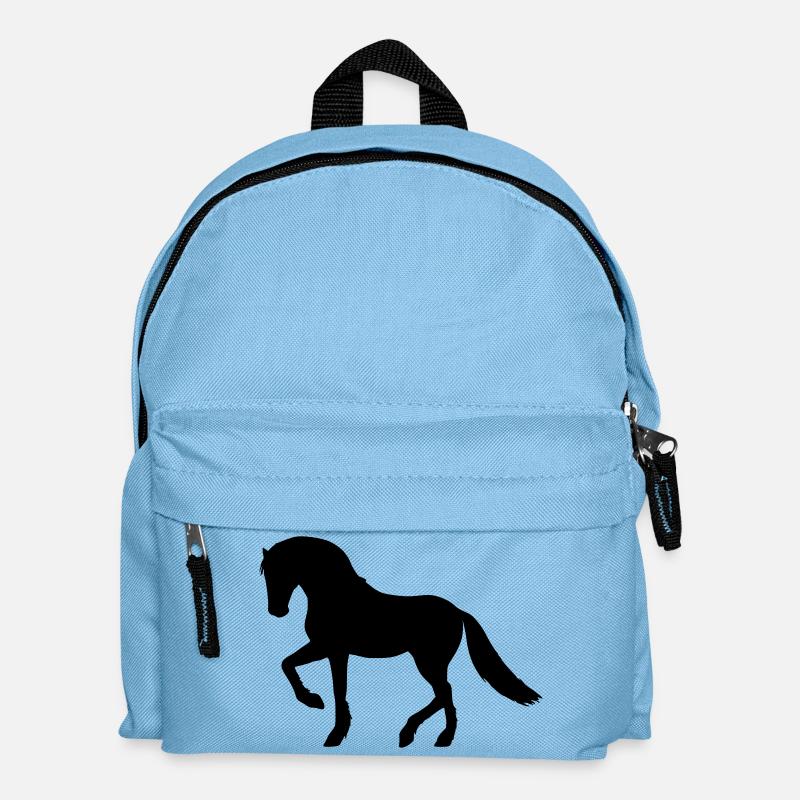 Pferd - Kinder Rucksack - Hellblau