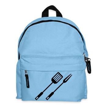 bbq_grillgut_f1_ - Kids' Backpack - light blue - Front