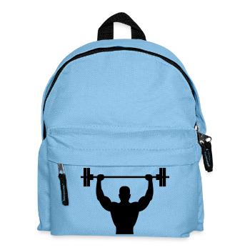 bodybuilder - Kinder Rucksack - Hellblau - Vorne