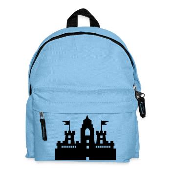 burg_01 - Kinder Rucksack - Hellblau - Vorne