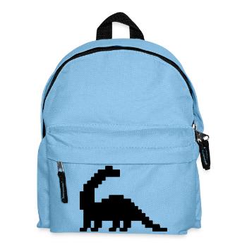 Dinosaur Brontosaurus Pixel - Kids' Backpack - light blue - Front