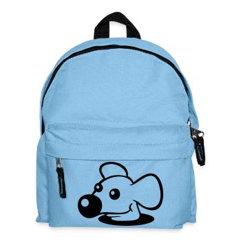 Mouse Big Nose Bottom Hole Mouse Hole Peeps Cute - Kids' Backpack - light blue - Front