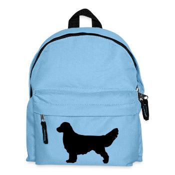 GOLDEN RETRIEVER Silhouette - Kinder Rucksack - Hellblau - Vorne