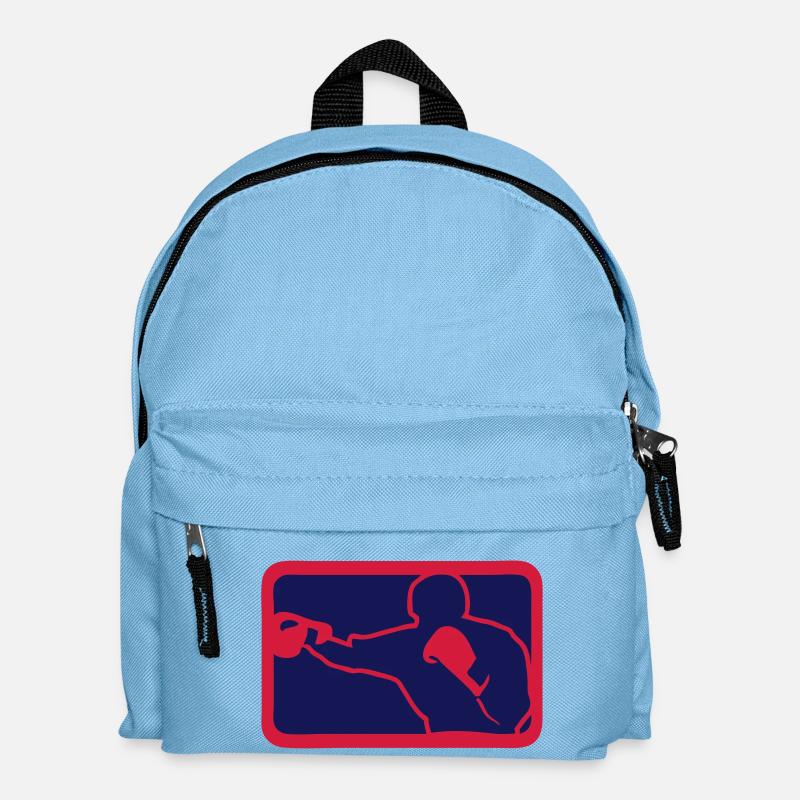 Boxen Boxen boxen amerikanischen logo5 - Kinder Rucksack - Hellblau