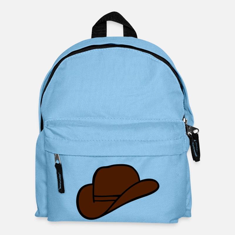 chapeau de cowboy - Sac à dos Enfant - bleu clair
