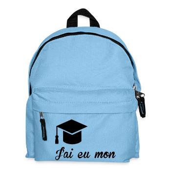 Diplôme : A Personnaliser / diplome ecole etudes - Sac à dos Enfant - bleu clair - Devant