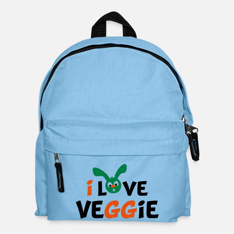 vegetarier - Kinder Rucksack - Hellblau