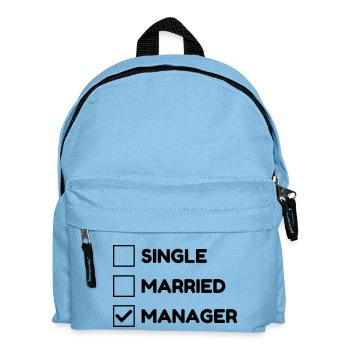 Manager / Chef / Arbeit / Job - Kinder Rucksack - Hellblau - Vorne