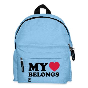 My heart belongs to - Kids' Backpack - light blue - Front