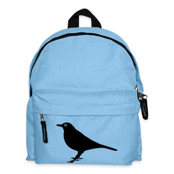 Bird Blackbird - Kids' Backpack - light blue - Front